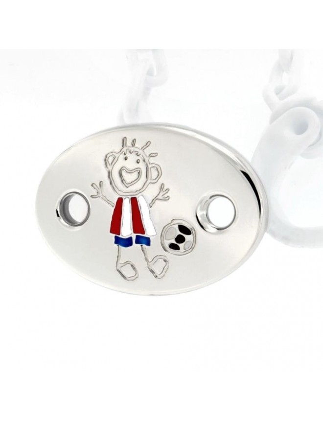 STERLING SILVER TRAIN PACIFIER PIN 